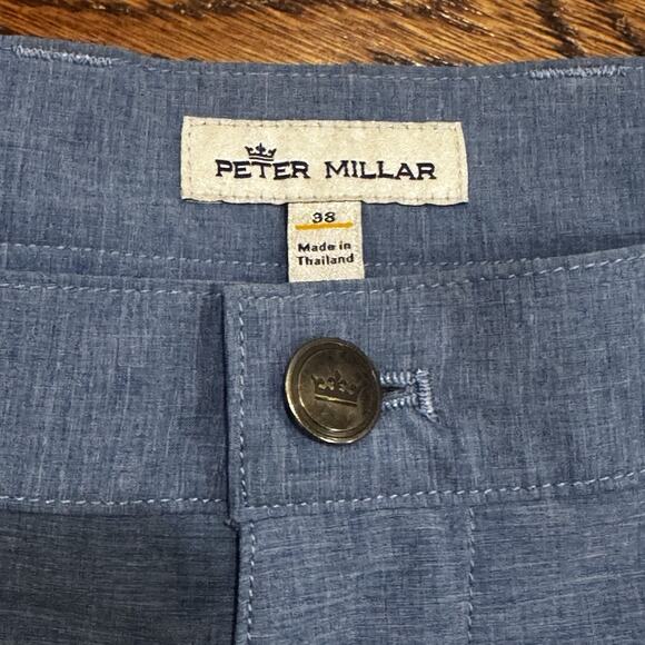 Peter Millar Shackleford Performance Hybrid Golf Shorts Swim Trunks Mens 38 Blue - Picture 9 of 11